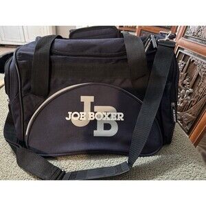 Joe Boxer Navy Duffle Travel Shoulder Bag With Logo NWOT